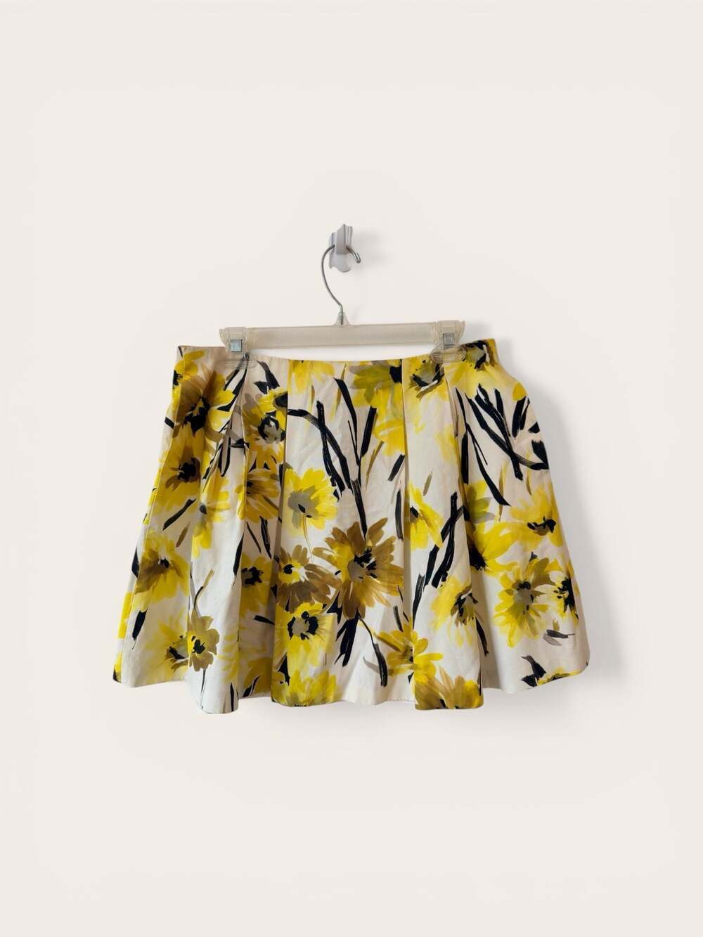 Alice + Olivia Pleated Floral Skirt Garden Party Chic Size 12